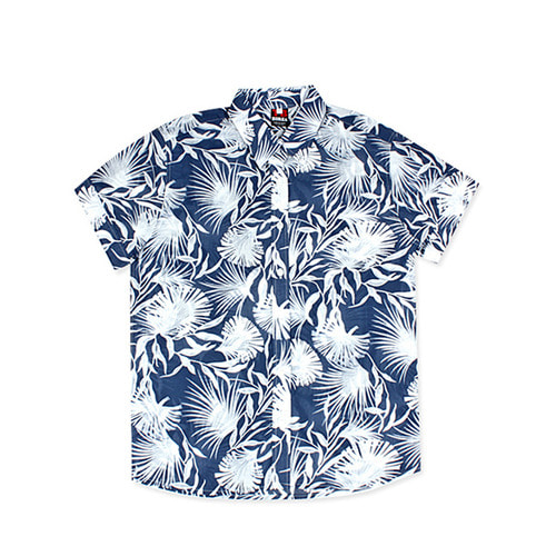 오아시스 하와이안 셔츠 반팔 여름 야자수 꽃 무늬 남방 하와이셔츠  빅사이즈 95-120 남여공용